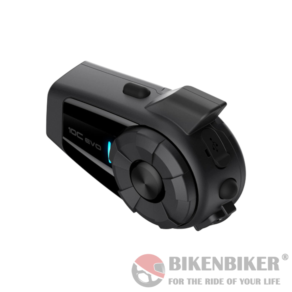 10C Evo Motorcycle Bluetooth Camera & Communication System (With Hd Speakers) - Sena Device