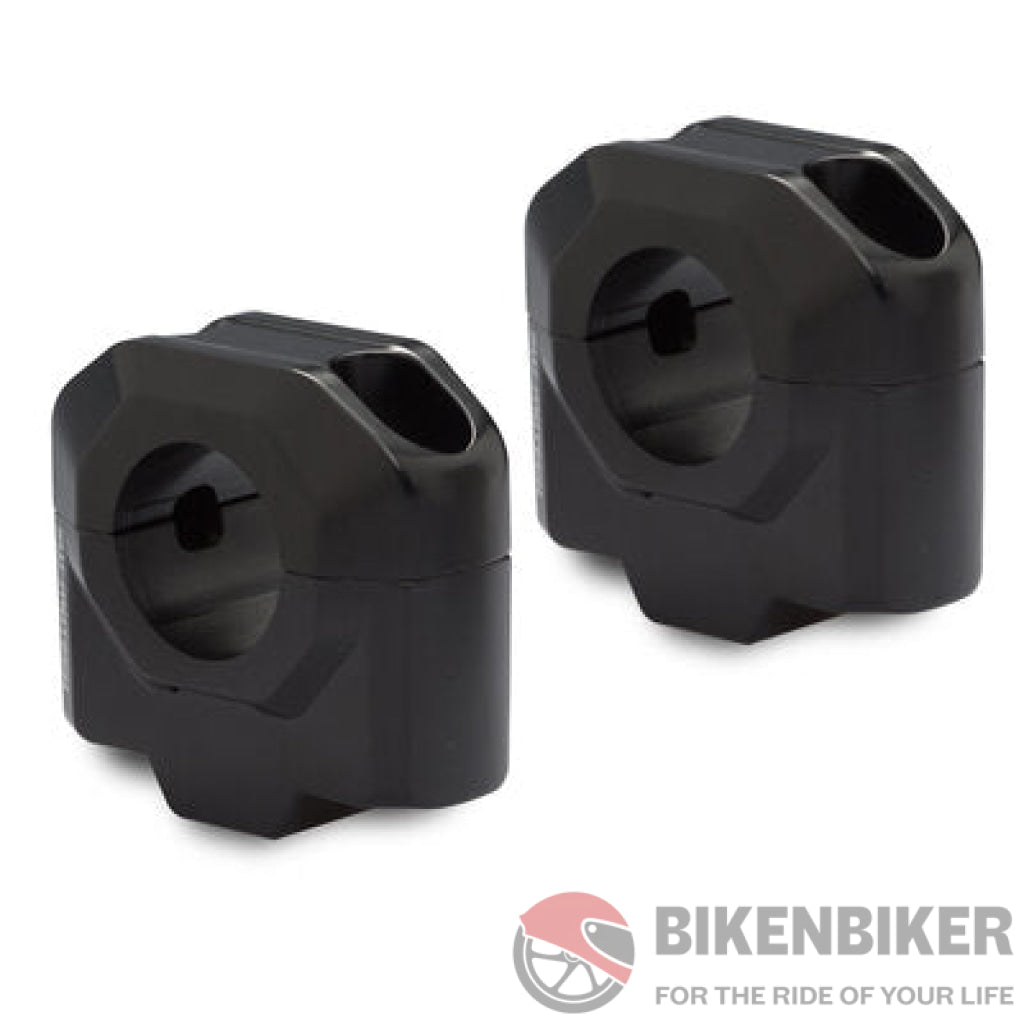 30Mm Risers For 28Mm Handlebars - Sw-Motech Black Handlebar