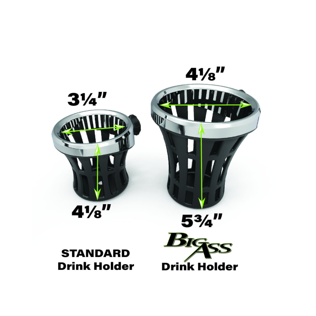 बिग ऐस® क्रोम ड्रिंक होल्डर - होंडा गोल्डविंग - सिरो गोल्डस्ट्राइक