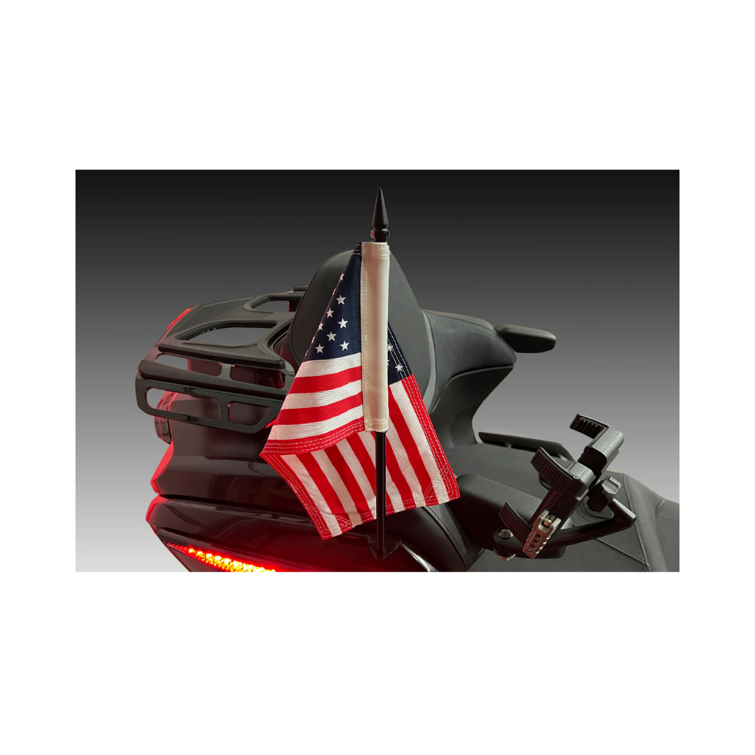 Flag Pole with American Flag For Honda Goldwing - Goldstrike - 78602