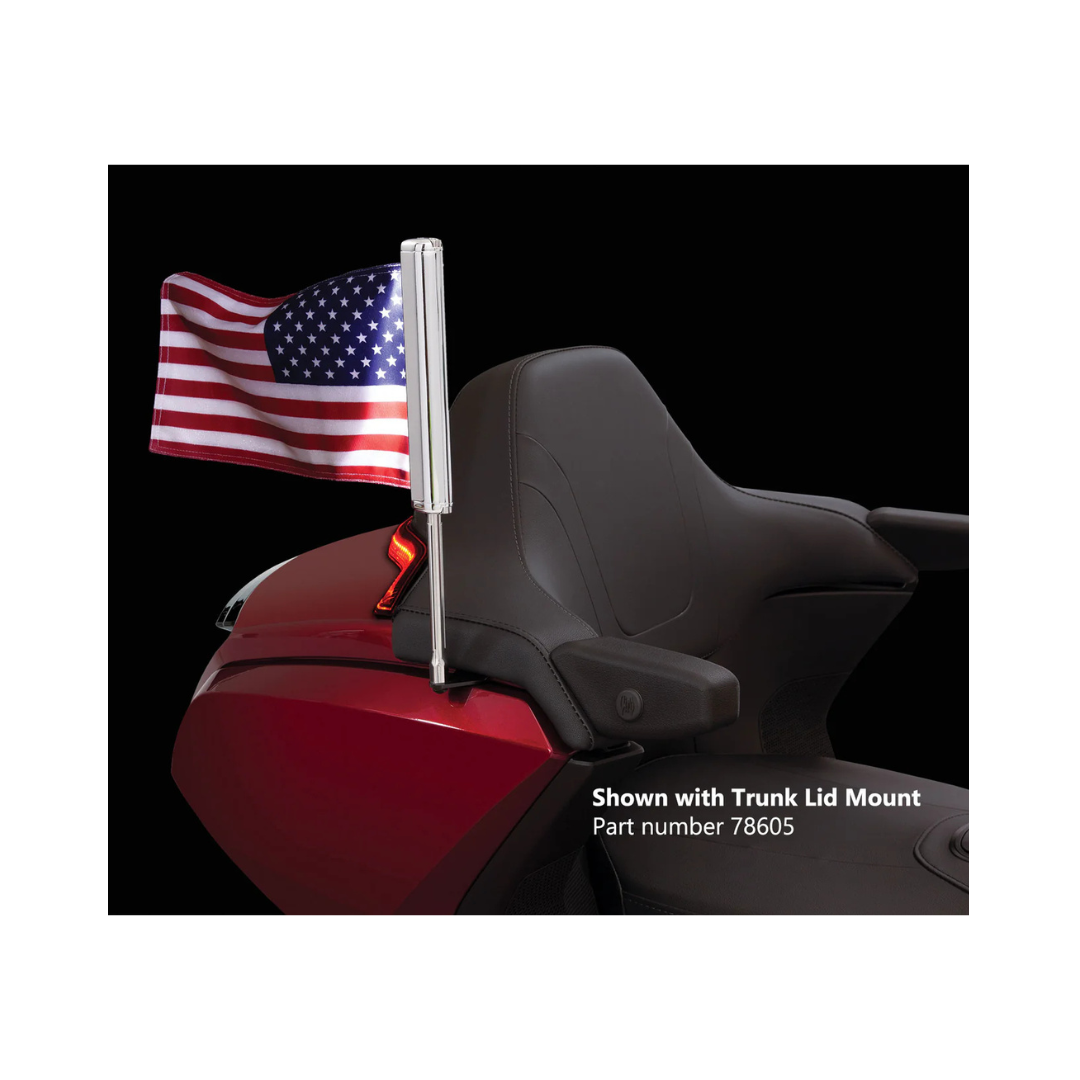 LED Lighted Flag Pole with American Flag - Honda Goldwing - Goldstrike - 78600
