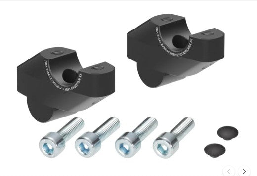 Handlebar Risers 30mm UP & 21mm PULL (4245-ZV3021C) For Honda CMX500 Rebel -Hepco & Becker