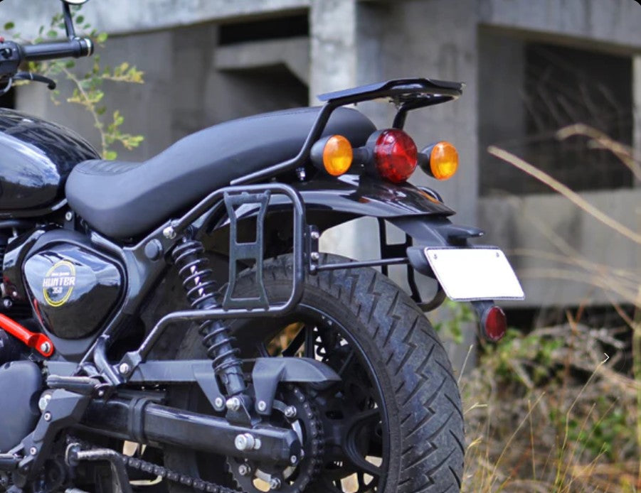 Top Rack Black For Royal Enfield Hunter350 - Auto Engina