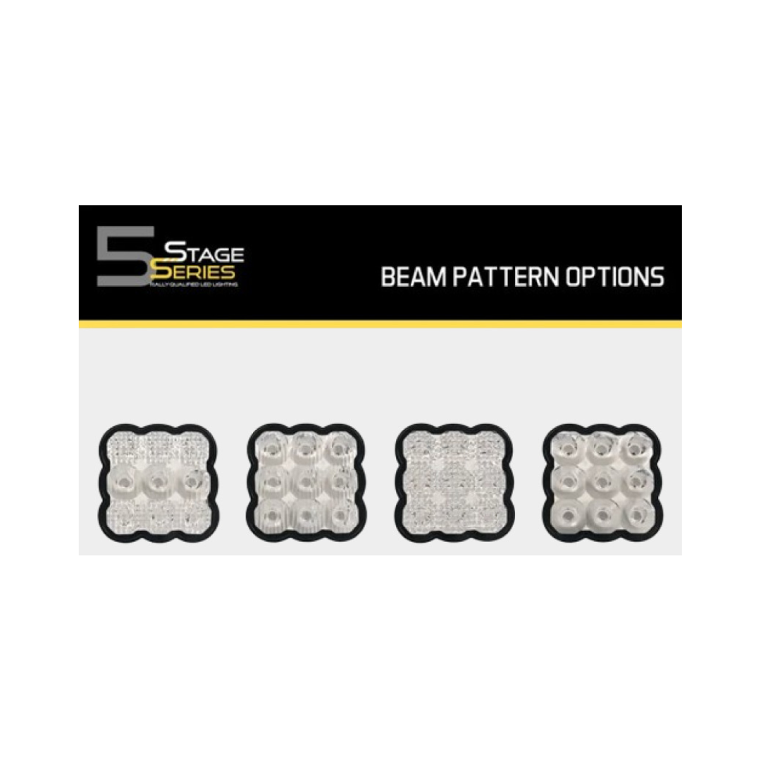 Stage Series 5" LED Pod Replacement Clear Lenses - Diode Dynamics