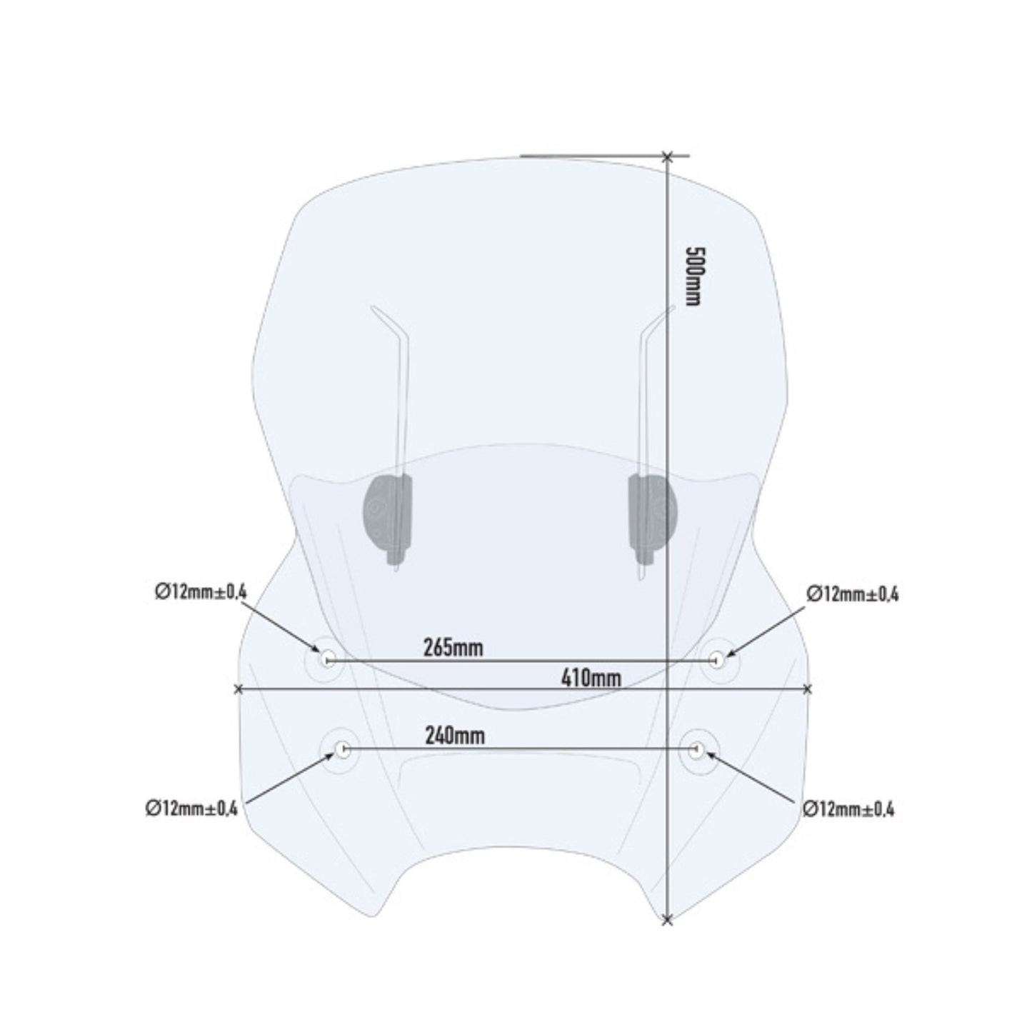 ಸುಜುಕಿ ವಿ-ಸ್ಟ್ರಾಮ್ 1000 ಗಾಗಿ GIVI AF3105 ವಿಂಡ್ಶೀಲ್ಡ್ 2014-2018