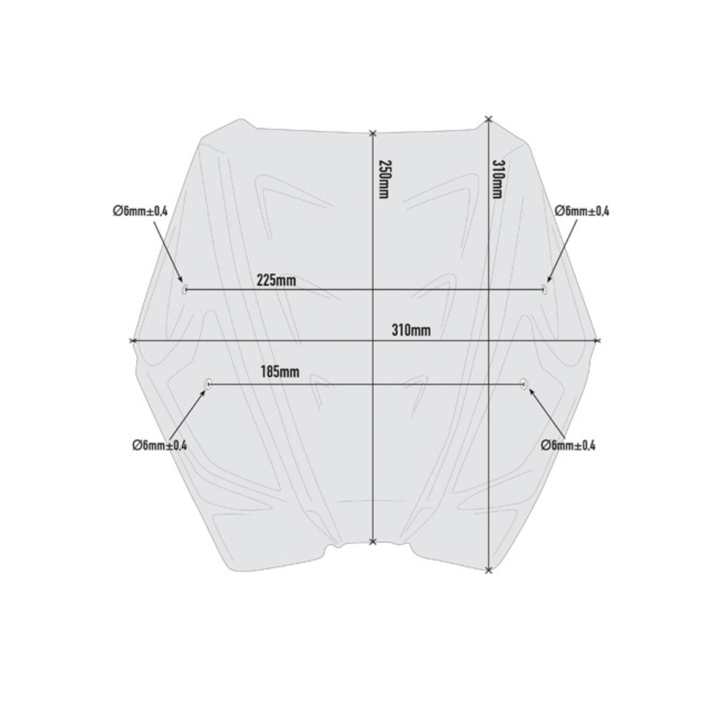 Specific Windscreen, Smoked for KTM Duke 790 - Givi