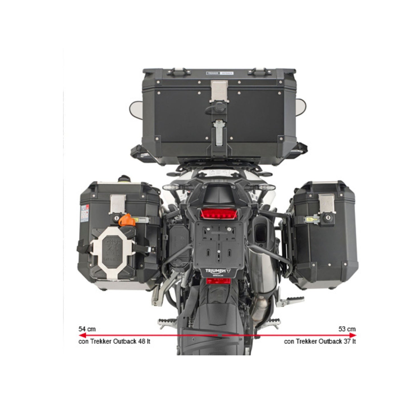 ಟ್ರಯಂಫ್ ಟೈಗರ್ 900 2024 ಗಾಗಿ ಮೊನೊಕಿ ಸೈಡ್ ರ್ಯಾಕ್ -ಗಿವಿ