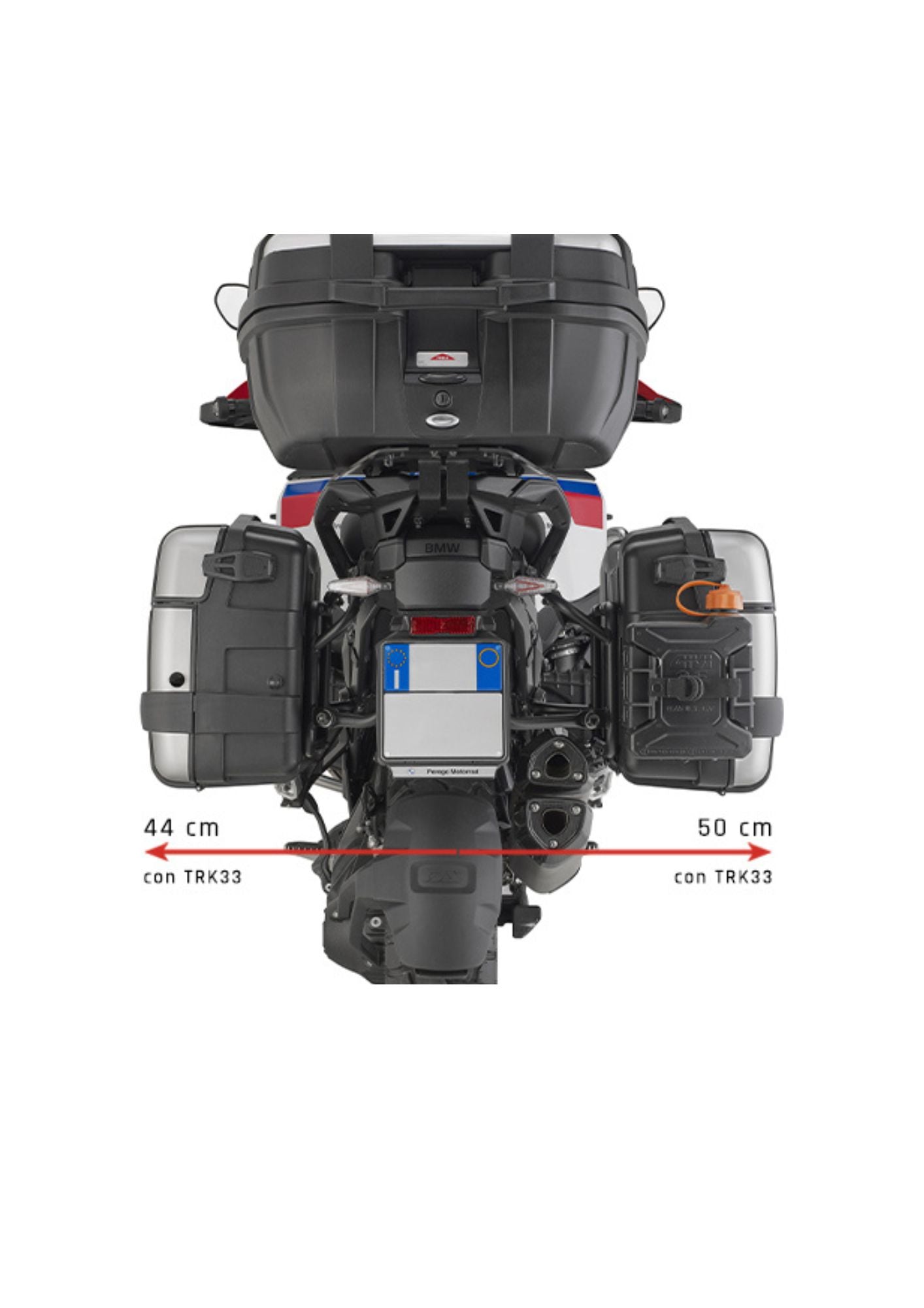 BMW R1300GSA के लिए साइड रैक -Givi