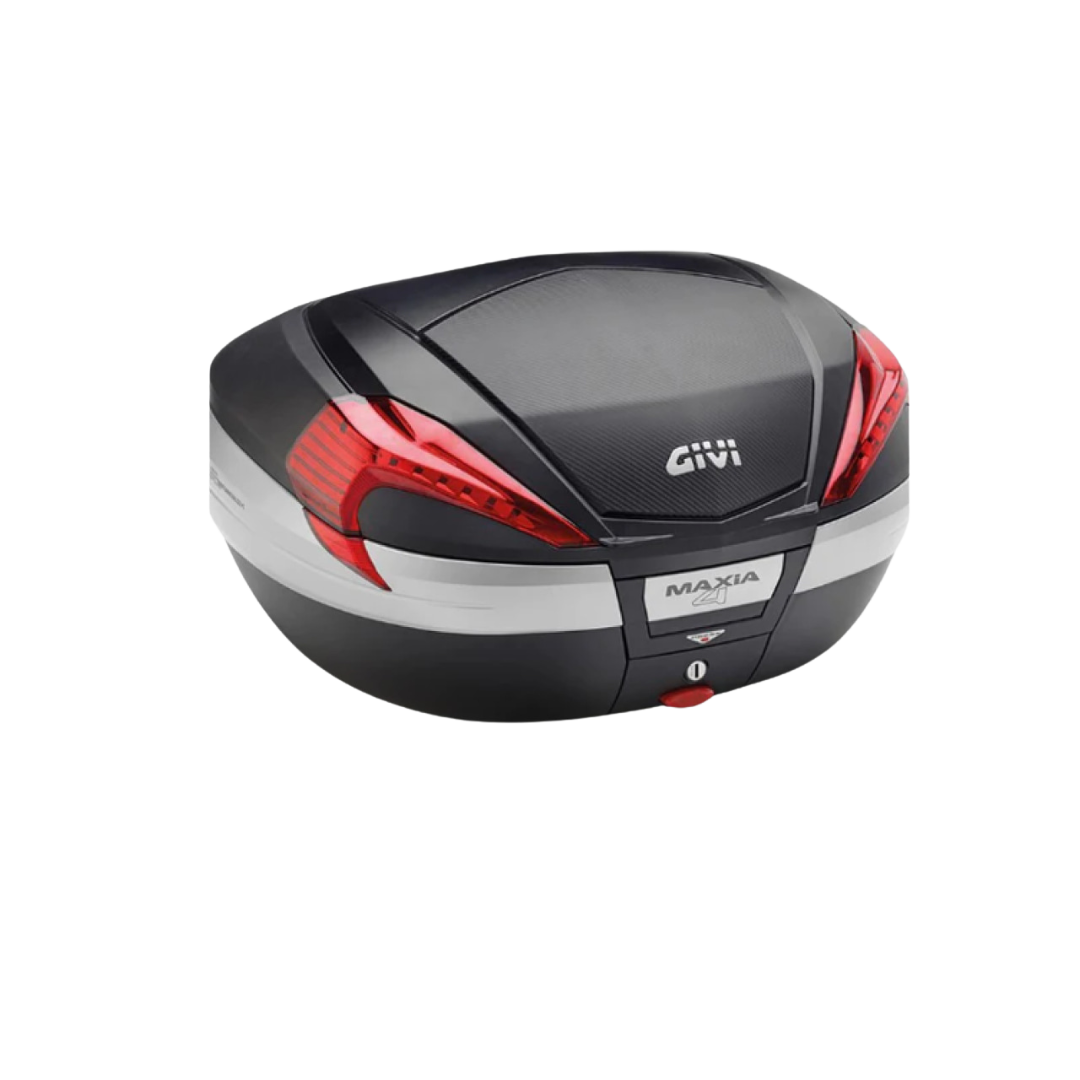 Monokey Top Box 56Ltr Red Reflectors MAXIA 4 - Givi