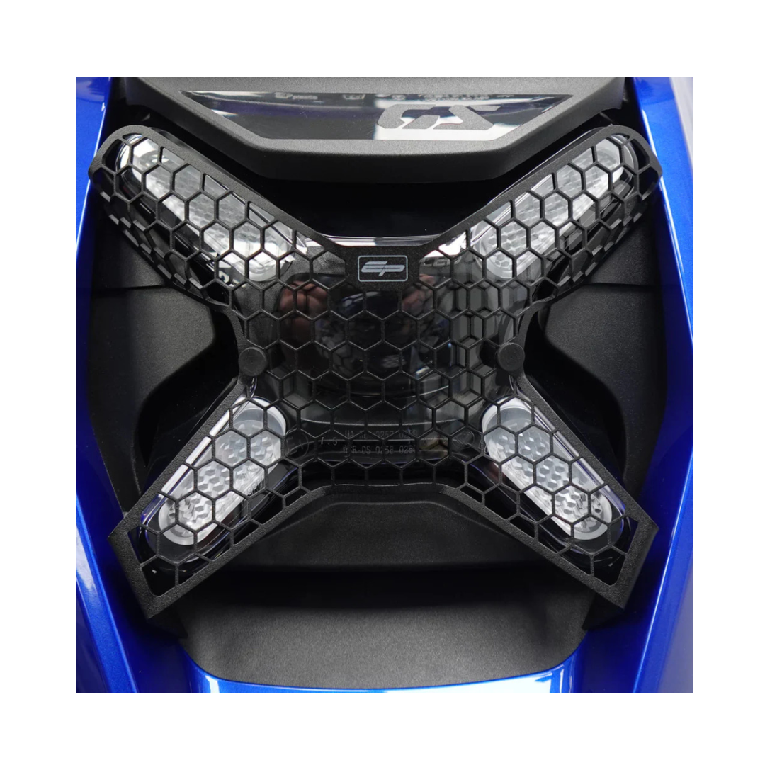 Headlight Guard For BMW R1300GS Triple Black -Evotech Performance