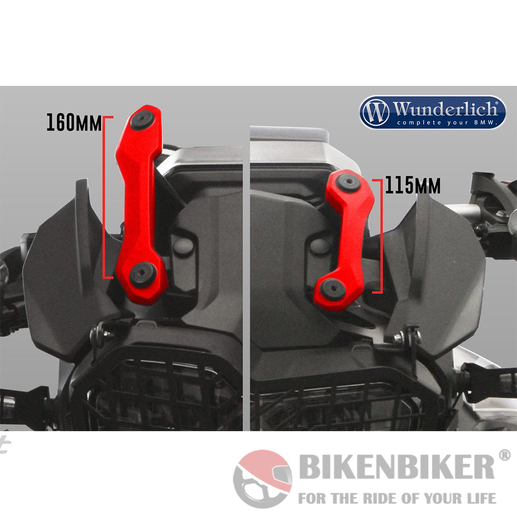 Bmw F 850 Gs Ergonomics - ’Extreme’ Windscreen Wunderlich Windscreen