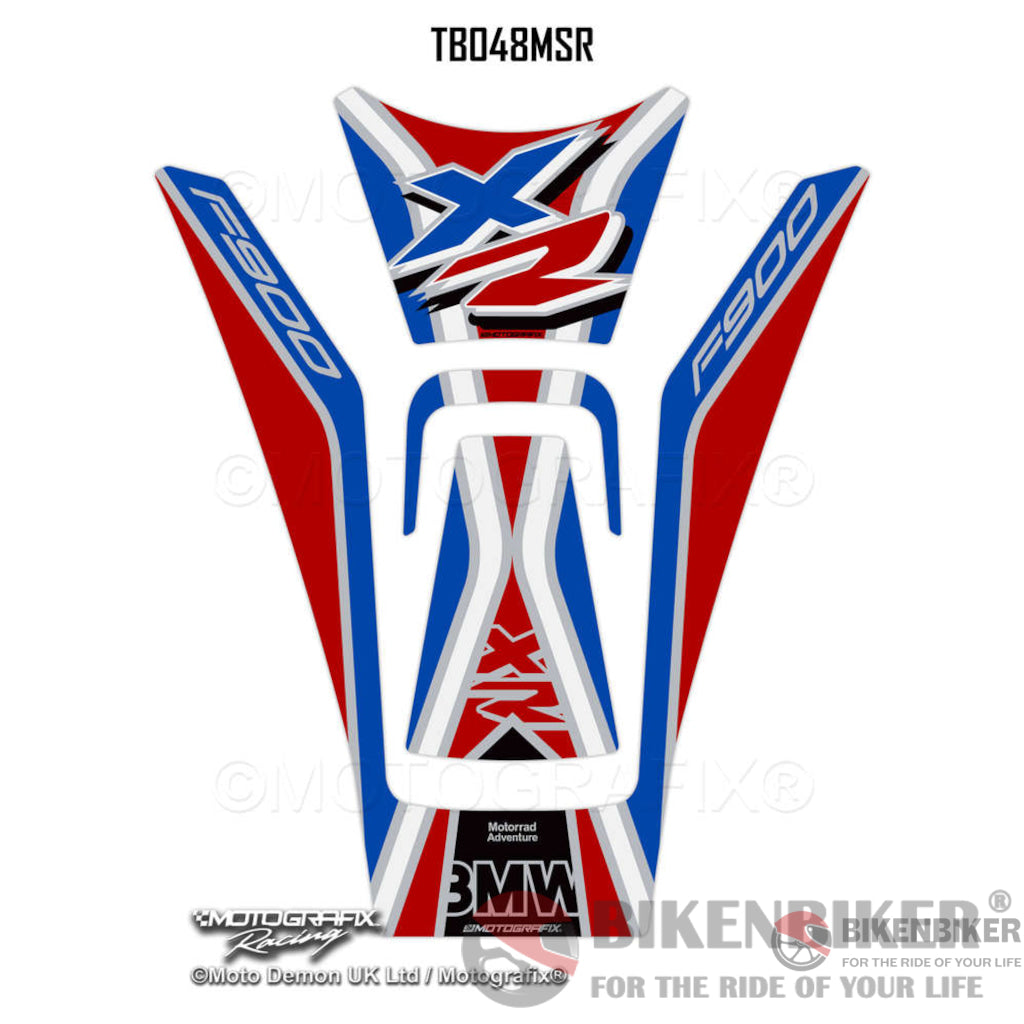 Bmw F900Xr F900 Xr 2020 2021 Motorcycle Tank Pad Protector Motografix 3D Gel Tb048Msr - Motografix