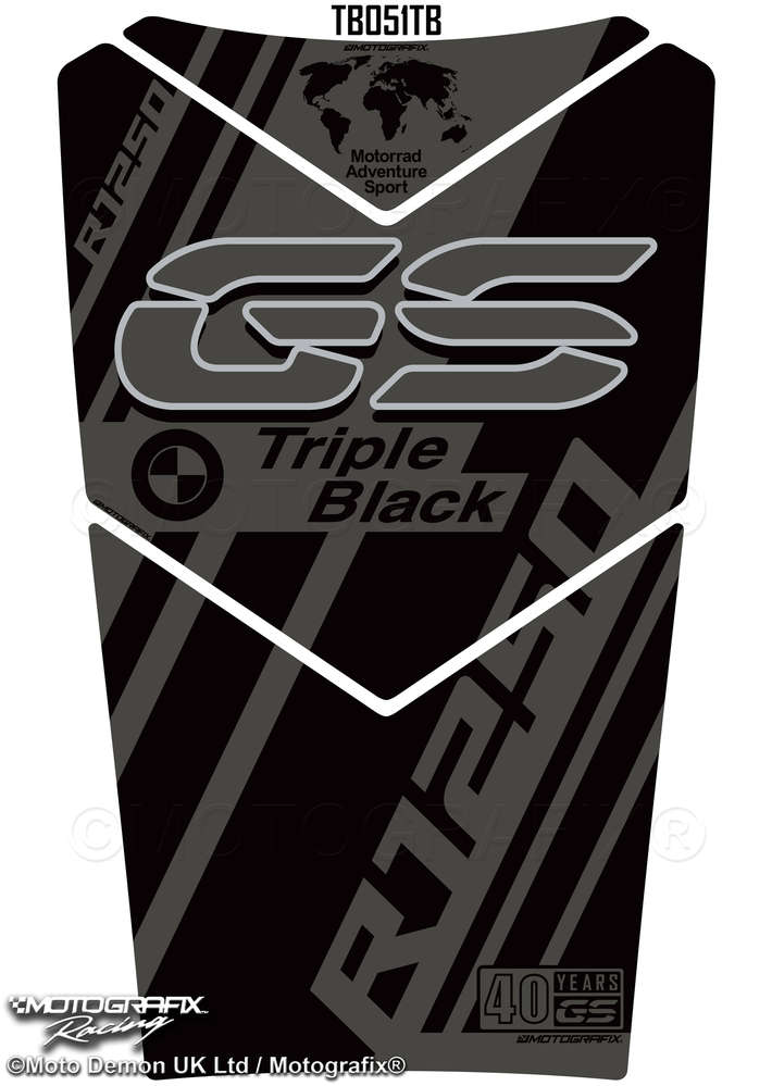 BMW R1250GS Adventure 2020 - 2022 Motorcycle Tank Pad Protector Motografix 3D Gel.
