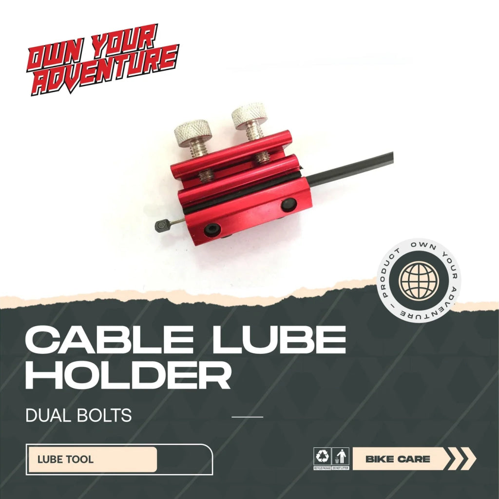 Cable Lube Holder (Dual Bolts) - Own Your Adventure Bike Care