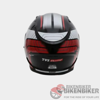 Dual Visor Helmet For Men - Tvs Racing