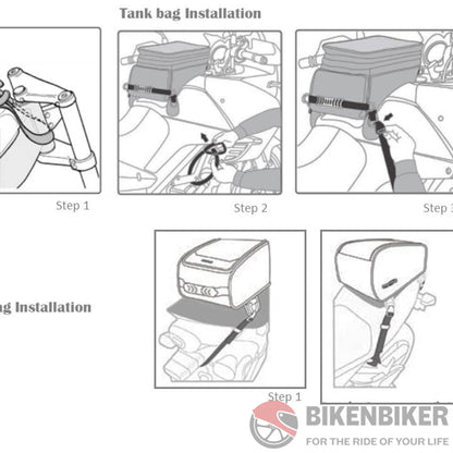 Gps-Series Magnetic Tank/Tail Bag Straps - Raida
