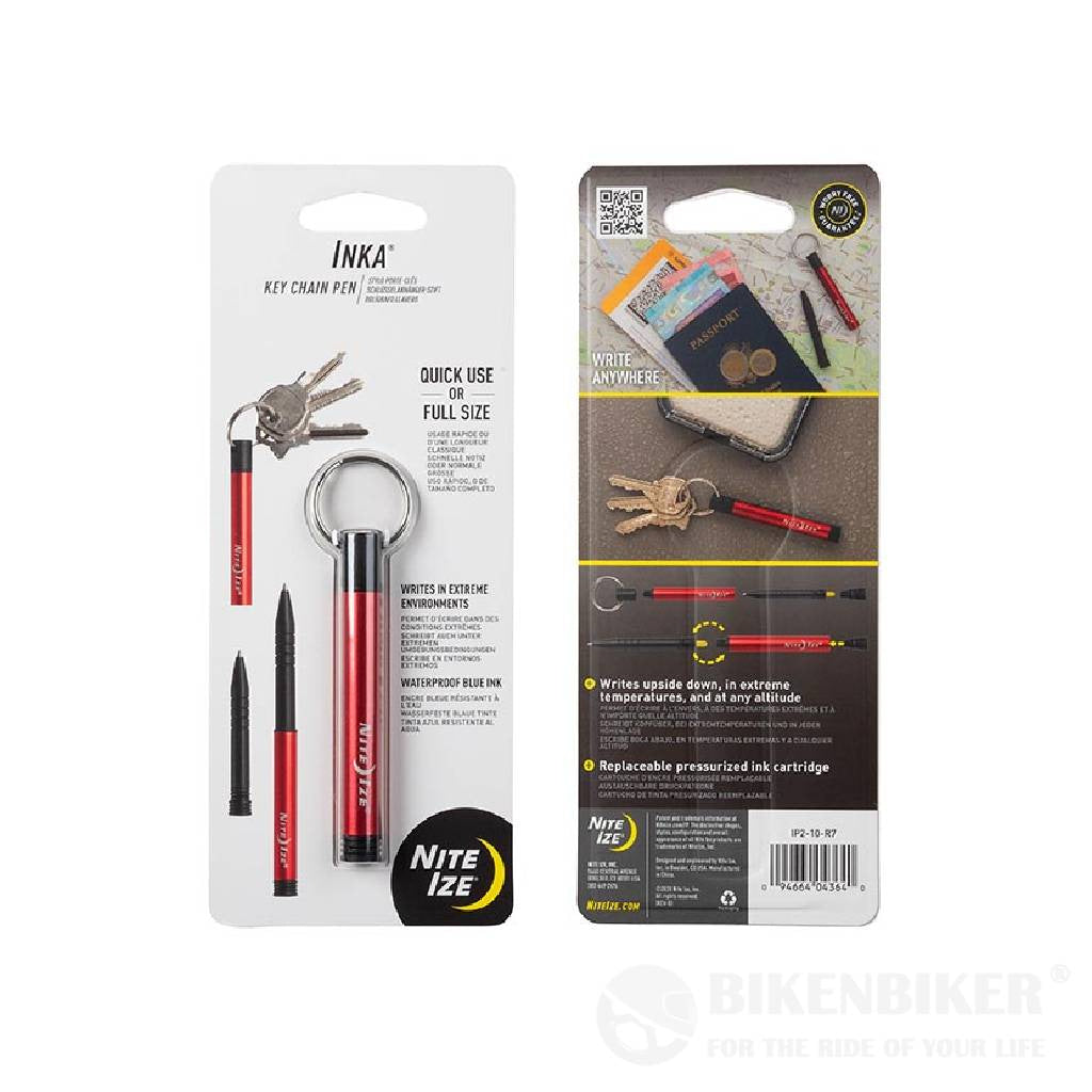 Inka® Key Chain Pen - Nite Ize Red Tools