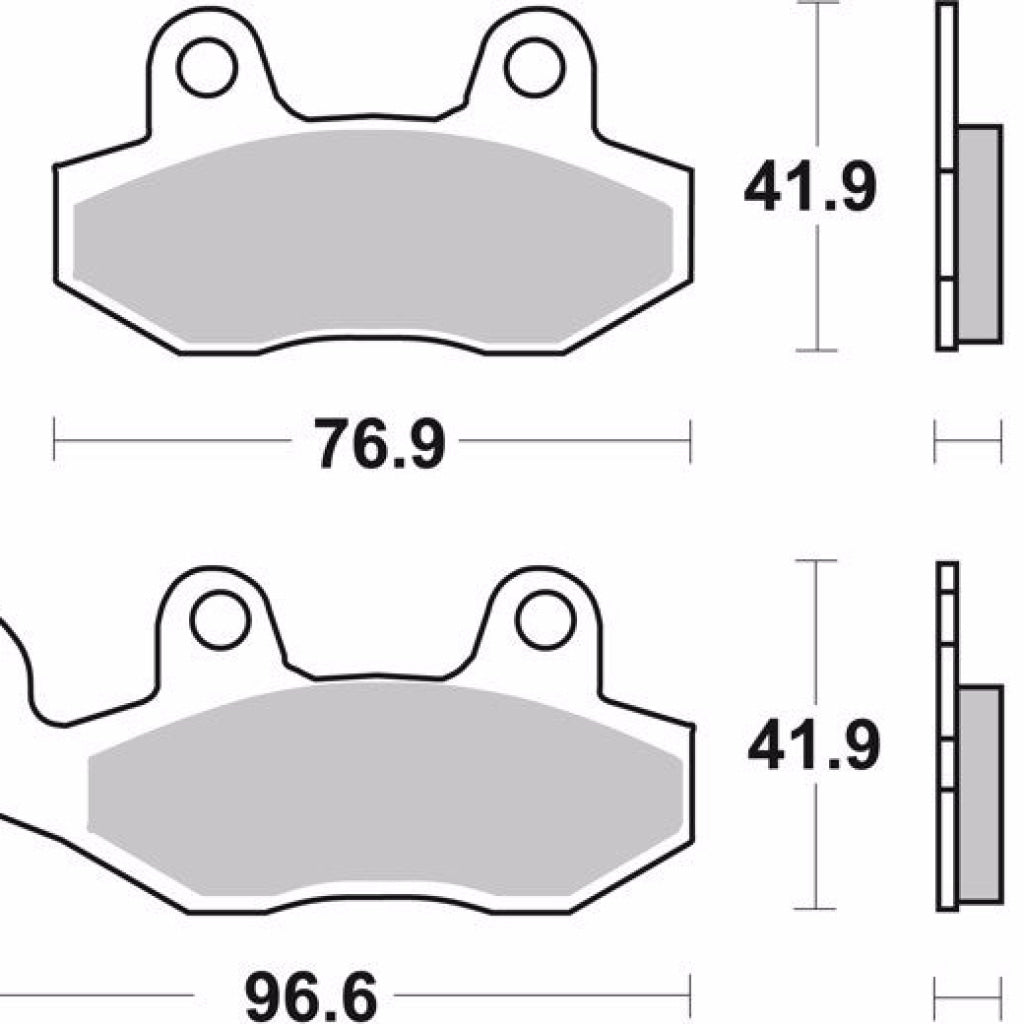 Rear Brake Pads Sintered - 07Su12Sp Brembo