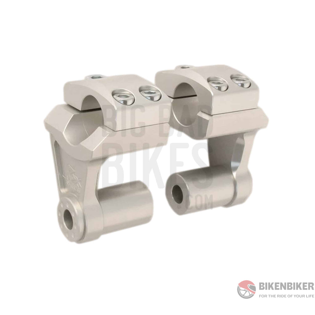 Rox Pivoting Handlebar Risers – 51 Mm Rise 22Mm Anodized Aluminium Low Profile Long Stem -3R-P2Ssm