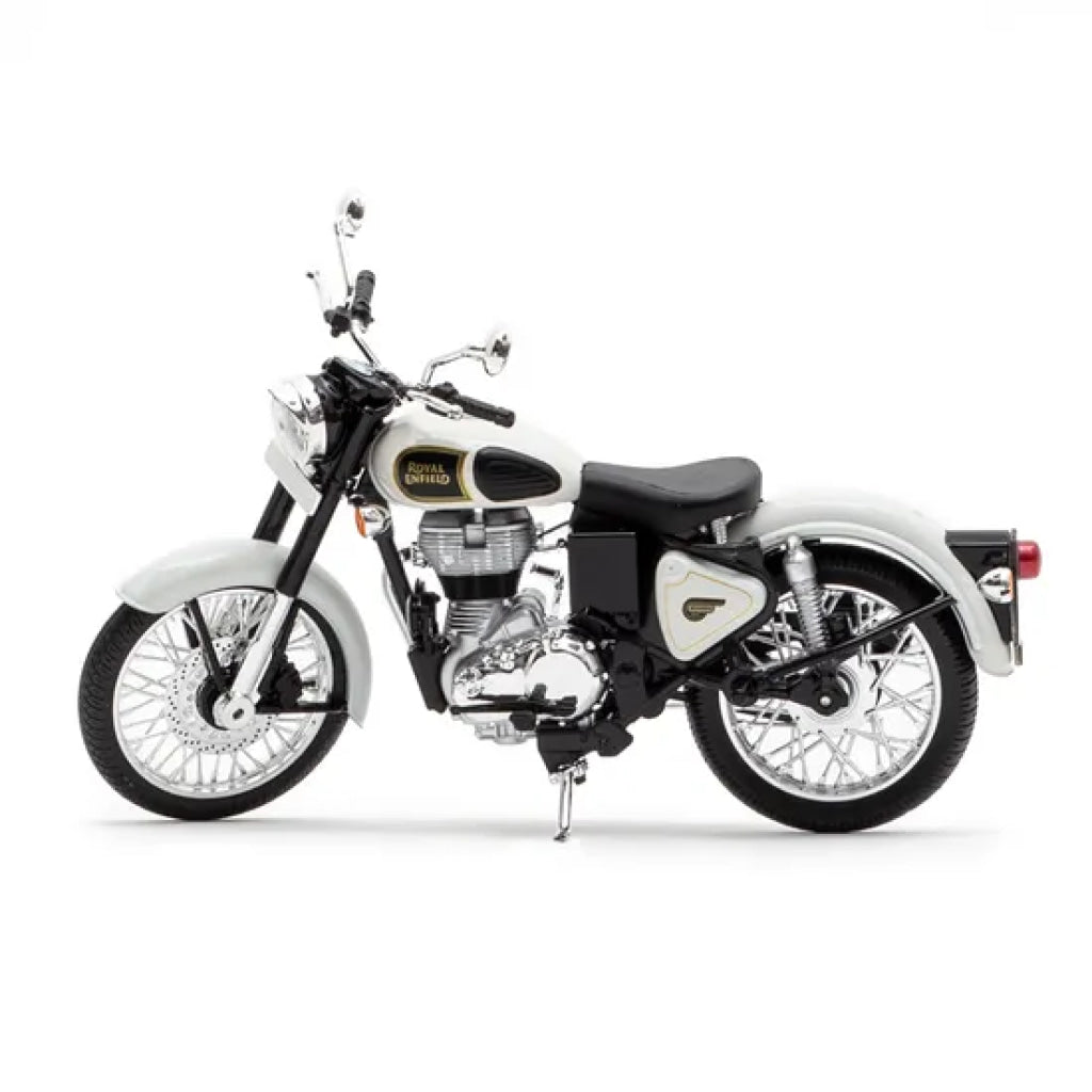 Royal Enfield Classic 350 1:12 Scale Model White - Maisto Collectibles