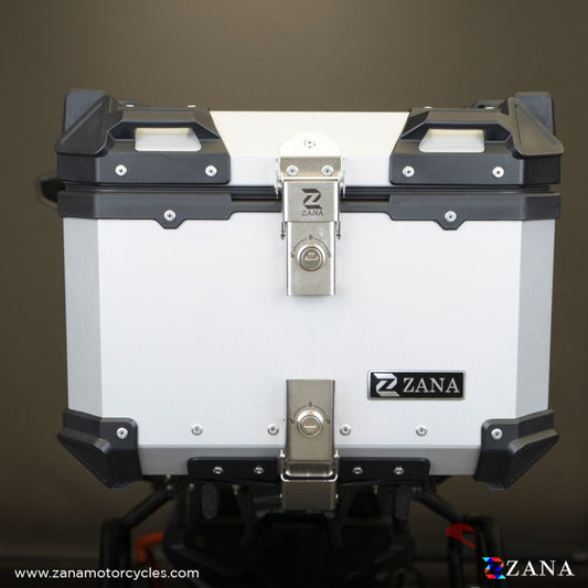 Top Box Aluminium Silver (45Ltr) For L-Flat - Zana