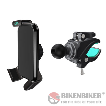 Universal Phone Holder For Motorcycle With Gripper Mount - Ultimateaddons Mounts
