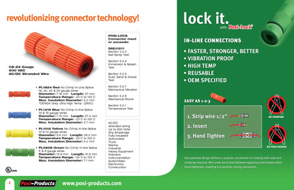 Electrical Connector - Posi-Lock® 18-24GA - Posi-Products
