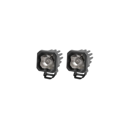 White Sport Backlit Led Stage Series C1" Pod (pair) Light - Diode Dynamics