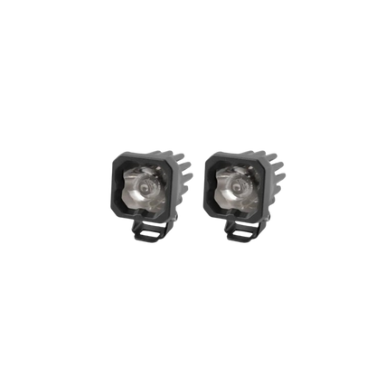 White Pro Backlit Led Stage Series C1" Pod (pair) Light - Diode Dynamics