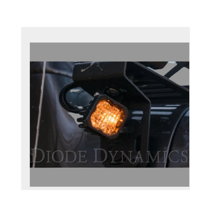 White Sport Backlit Led Stage Series C1" Pod (pair) Light - Diode Dynamics