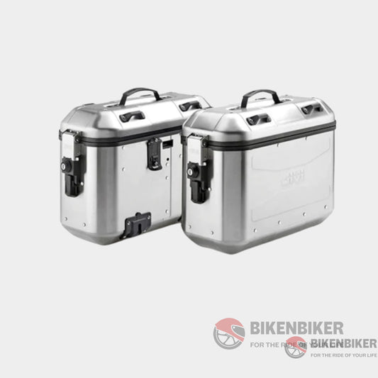 36Ltr Monokey Dolomiti Side Cases Silver-Givi Case
