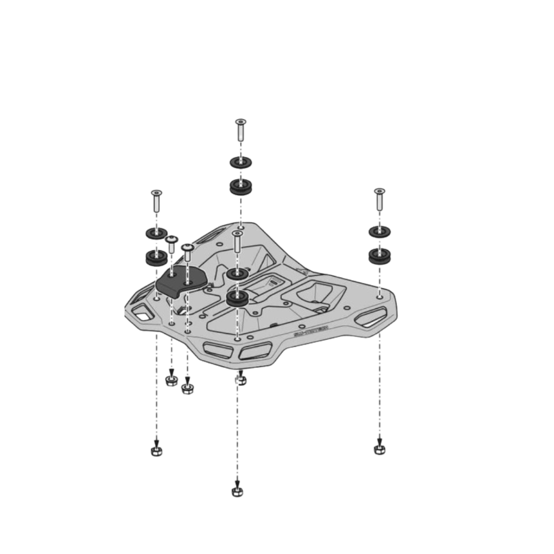 Top Rack Street Luggage For Suzuki GSX1300R Hayabusa-SW-Motech