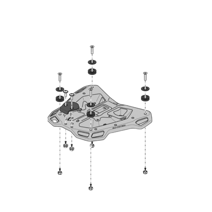 Top Rack Street Luggage For Suzuki GSX1300R Hayabusa-SW-Motech