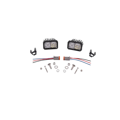 White Sport Backlit Led Stage Series 2" Pod (pair) Light - Diode Dynamics