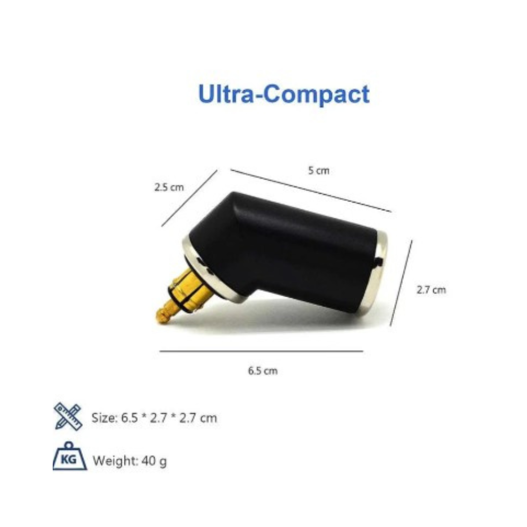 DIN (ಹೆಲ್ಲಾ) ನಿಂದ 36W PD USB-C + QC 3.0 (ANGLED) - ಕ್ಲಿಫ್ ಟಾಪ್ - TY-A2006