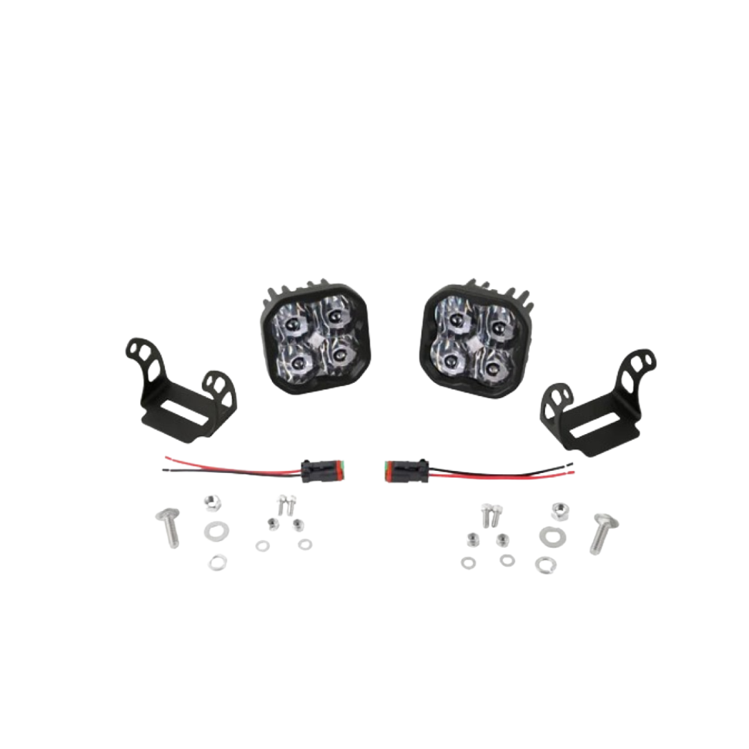 White Sport Backlit Led Stage Series 3" Pod (pair) Light - Diode Dynamics