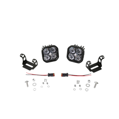 White Sport Backlit Led Stage Series 3" Pod (pair) Light - Diode Dynamics