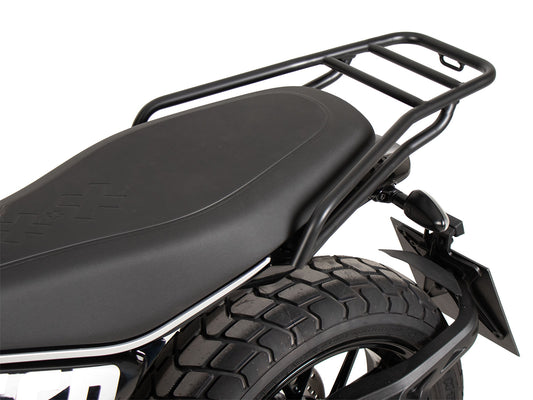 Tube rear rack - black for Ducati Scrambler 800 Icon / Dark (2023-) - Hepco & Becker