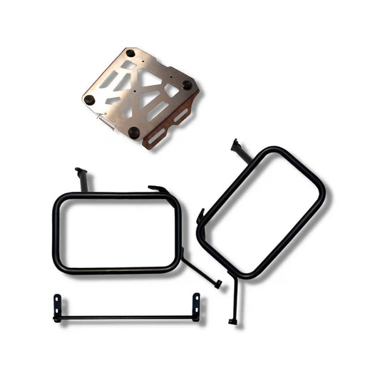 KTM 390/250 Adv (2019-24) के लिए पैनियर रैक के साथ टॉप रैक - ऑटो इंजीना