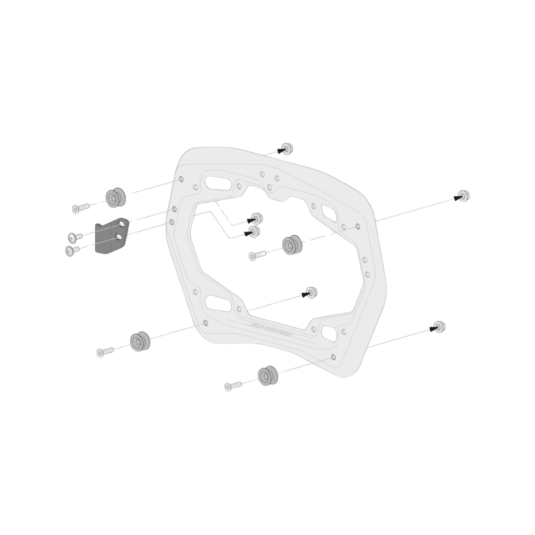 TraX ADV Side Case System 37/37L“Black for BMW R1300GS 2024-SW-Motech-KFT.07.975.70001/B