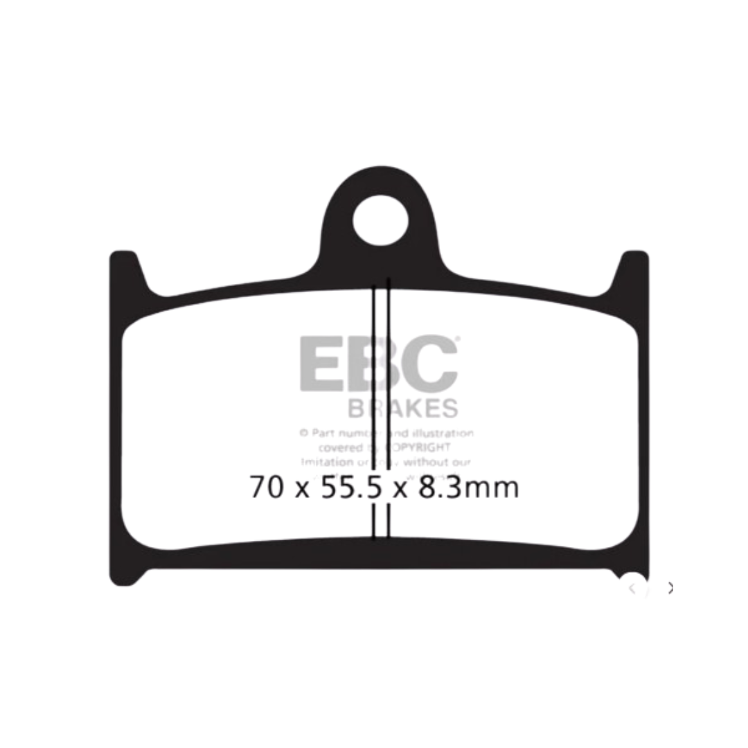 FA236HH ಸಂಪೂರ್ಣವಾಗಿ ಸಿಂಟರ್ ಮಾಡಿದ ಬ್ರೇಕ್ ಪ್ಯಾಡ್‌ಗಳು - EBC ಬ್ರೇಕ್‌ಗಳು