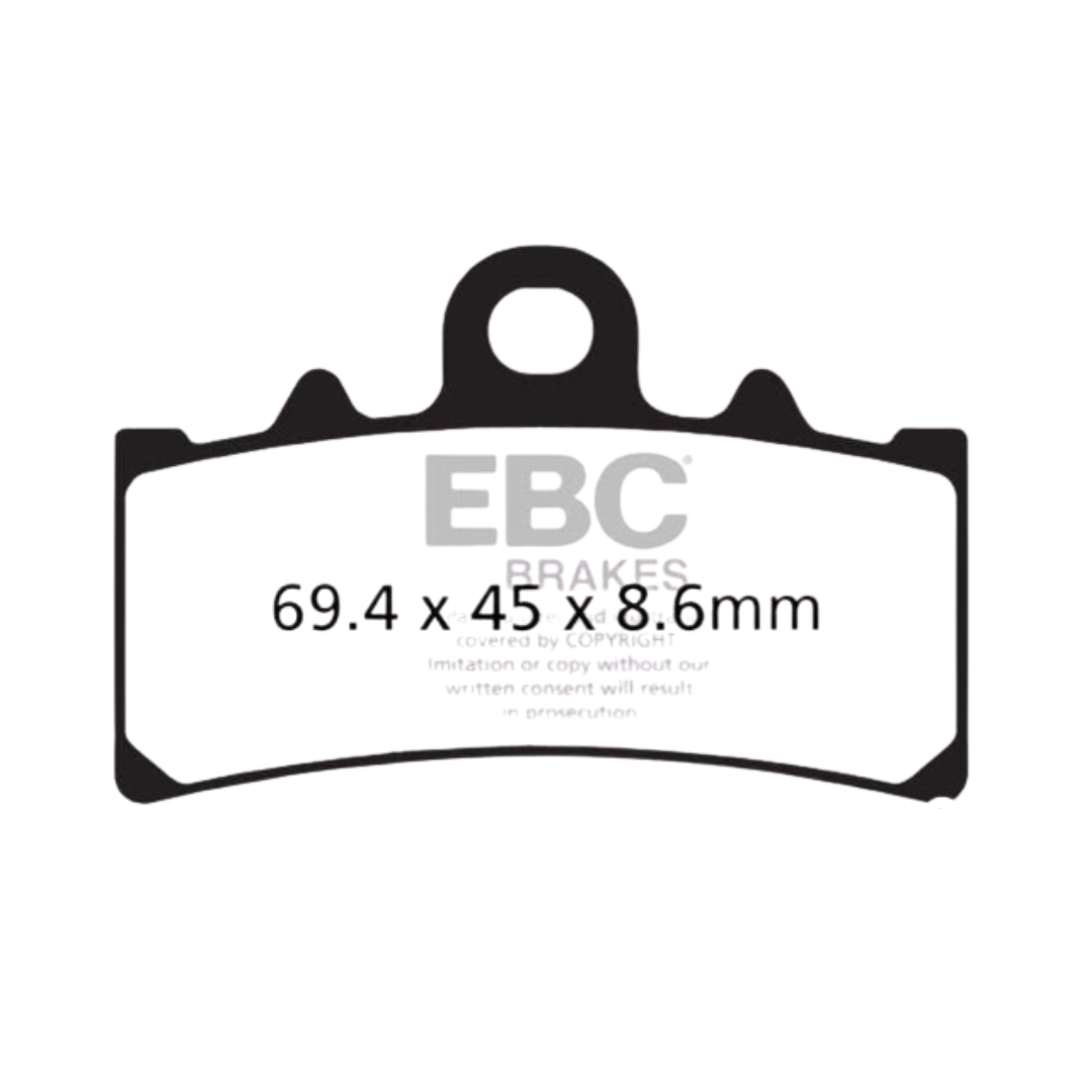 FA606HH ಸಂಪೂರ್ಣವಾಗಿ ಸಿಂಟರ್ ಮಾಡಿದ ಬ್ರೇಕ್ ಪ್ಯಾಡ್‌ಗಳು - EBC ಬ್ರೇಕ್‌ಗಳು