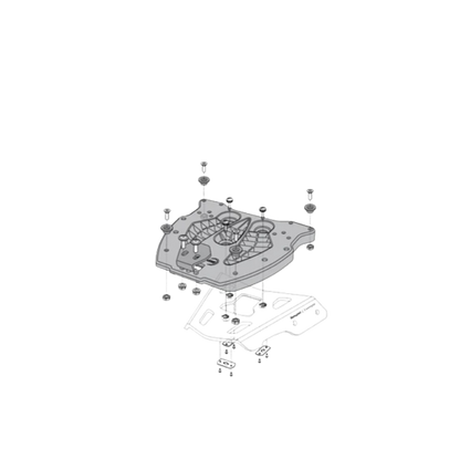 क्विक लॉक अडैप्टर प्लेट - TRAX टॉप केस - SW-Motech