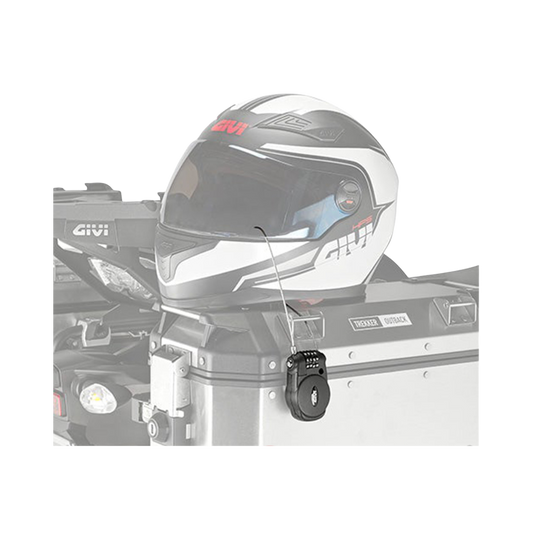 वापस लेने योग्य तार और संयोजन ताला के साथ S220 ताला - Givi