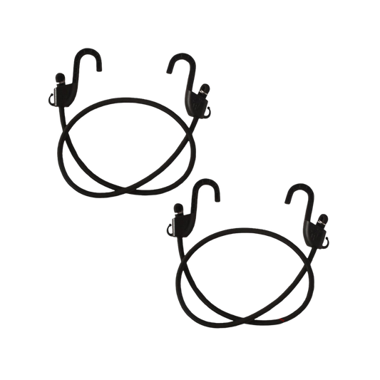 Grappler Bungee Tie-Down - 48"/120cms - Black - 8mm - Pack of 2 - Mototech