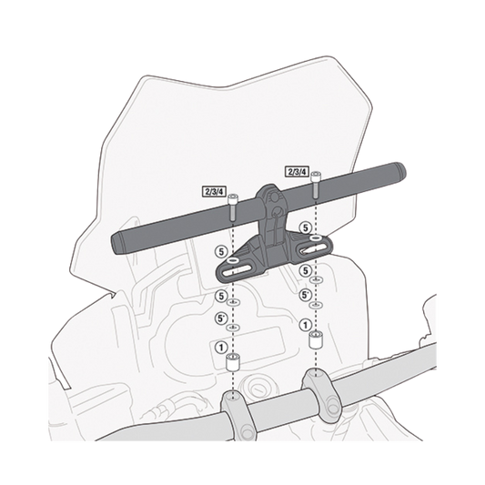 Smart Bar Mount Screw Kit For kawasaki Versys X300-Givi