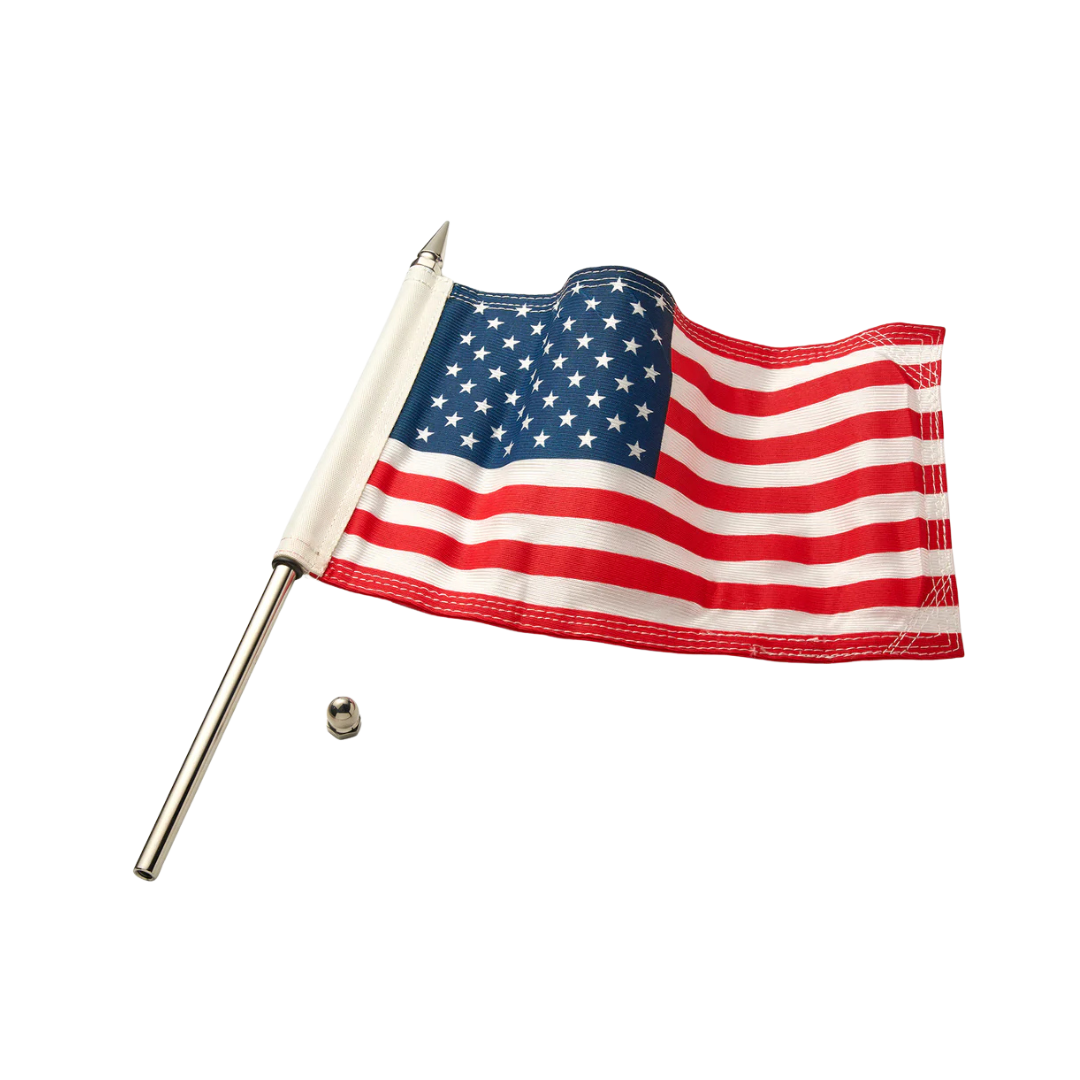 Flag Pole with American Flag For Honda Goldwing - Goldstrike - 78602