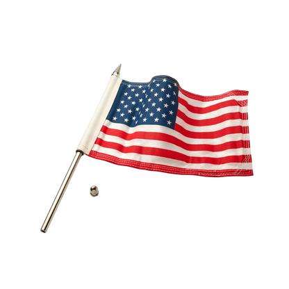 LED Lighted Flag Pole with American Flag - Honda Goldwing - Goldstrike - 78600