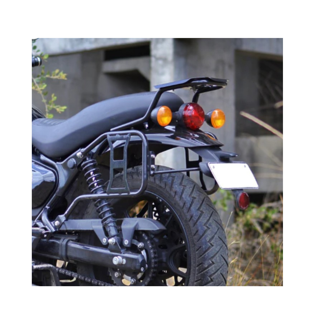 Top Rack Black For Royal Enfield Hunter350 - Auto Engina