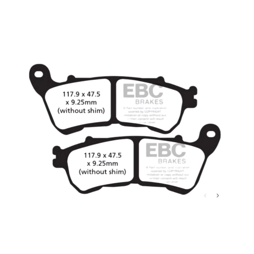 FA640HH ಸಂಪೂರ್ಣವಾಗಿ ಸಿಂಟರ್ ಮಾಡಿದ ಬ್ರೇಕ್ ಪ್ಯಾಡ್‌ಗಳು - EBC ಬ್ರೇಕ್‌ಗಳು